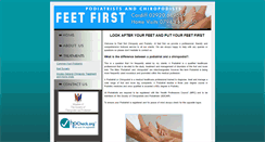 Desktop Screenshot of feetfirstcardiff.co.uk